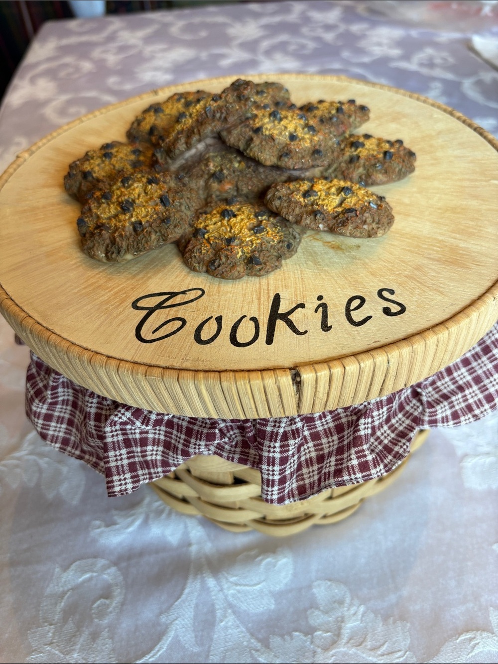 Country Cookie Basket NIB